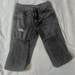 Old Navy Faded Black Straight Jeans